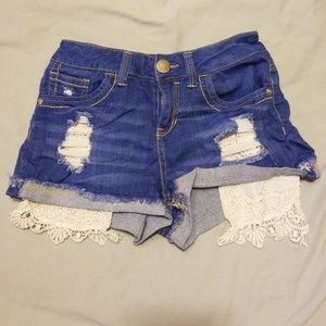 Dark wash Jean shorts